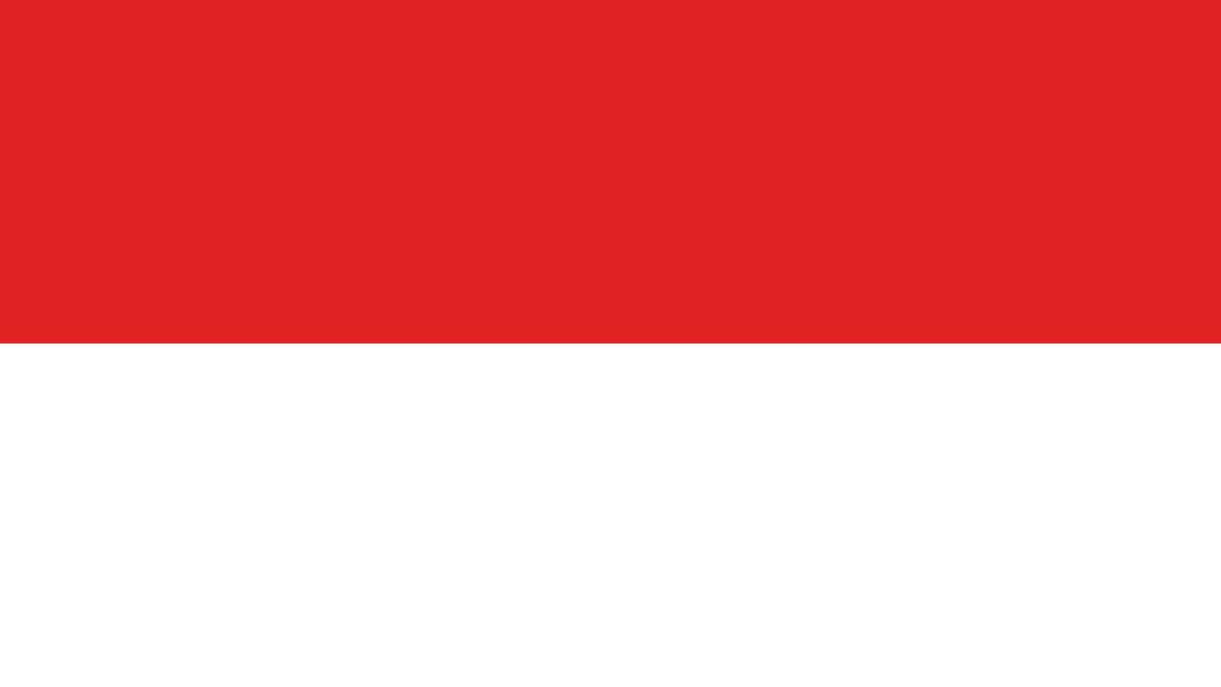 National Flag of Monaco. Official Colors, Accurate Proportions, and Flat Vector Illustration EPS10