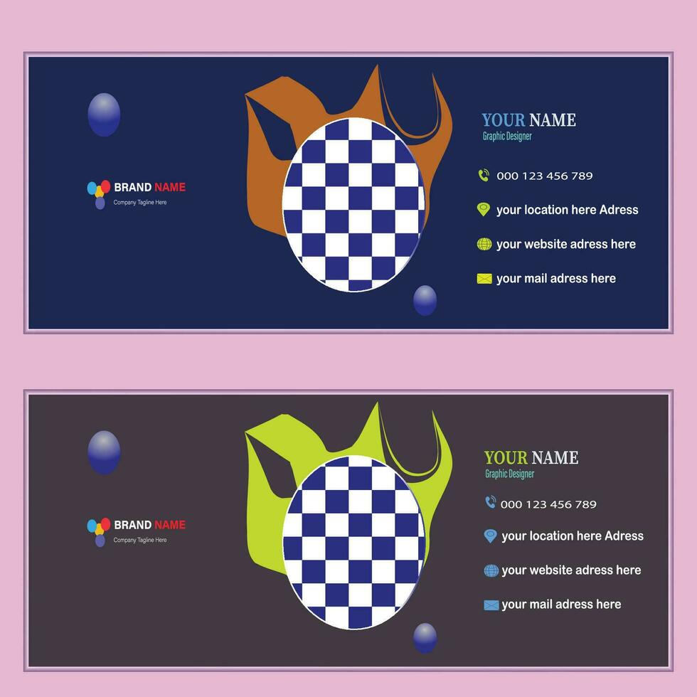 Corporate Email Signature vector