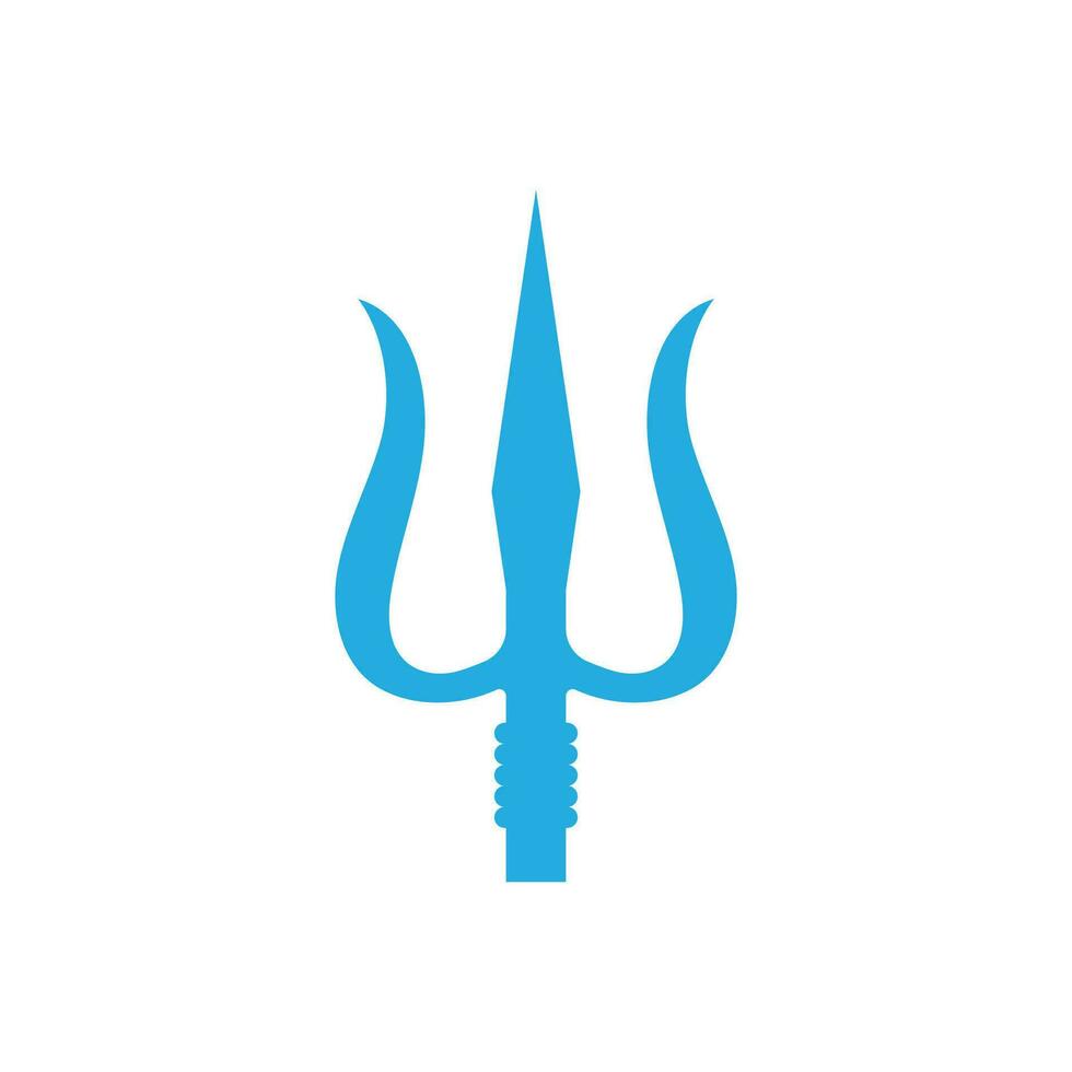 Trident logo vector template symbol element design