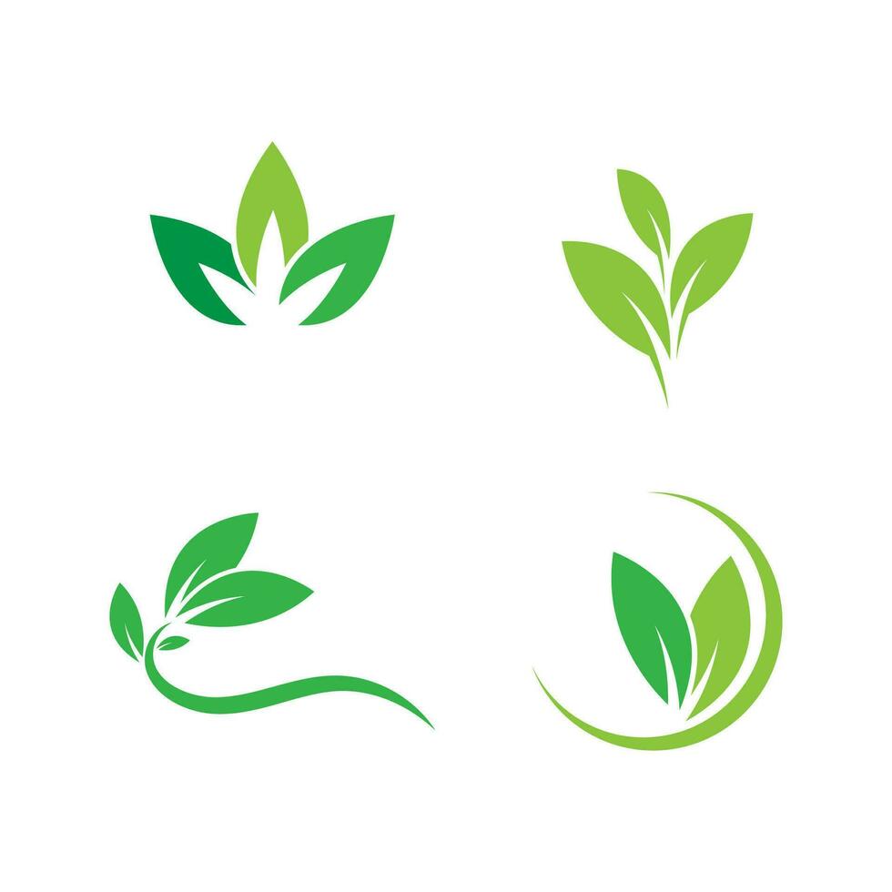 Leaf logo vector template element symbol design