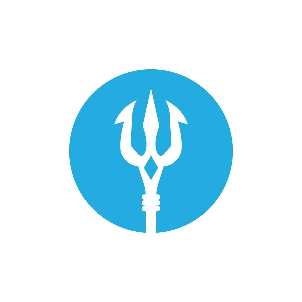 Trident logo vector template symbol element design