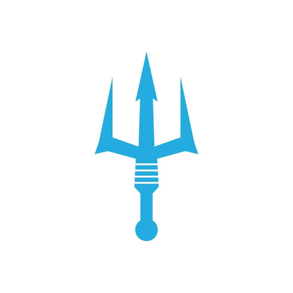 Trident logo vector template symbol element design