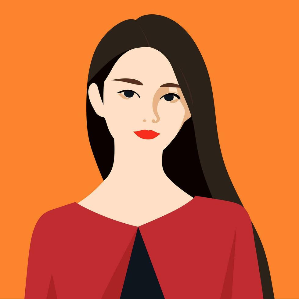 vector de hermosa mujer