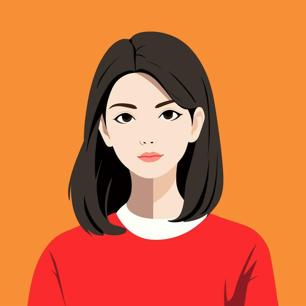 vector de hermosa mujer