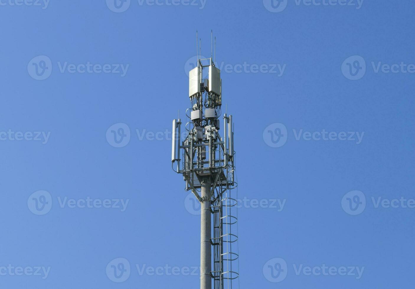 The tower cell tower with transponders. Communication technologi photo