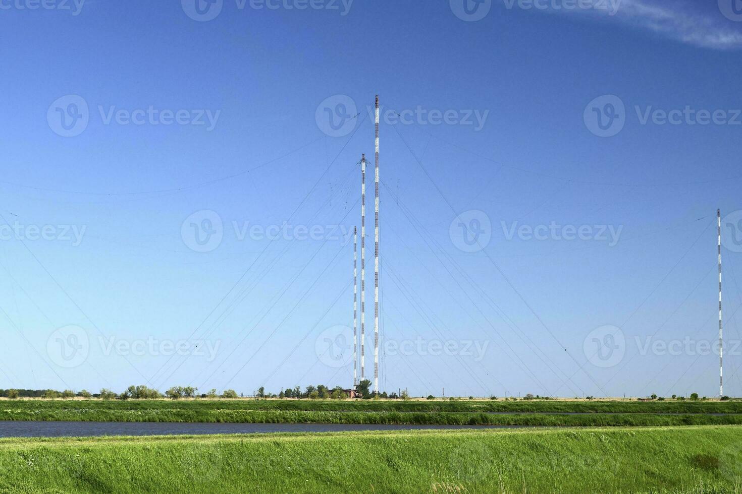 aéreo plataformas para transmisión de radio olas foto