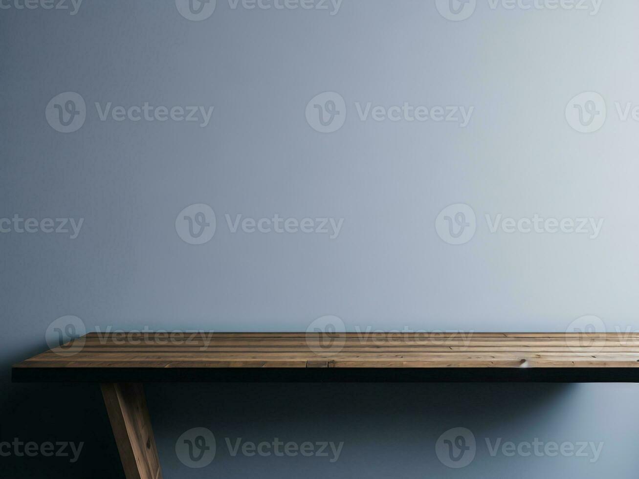 AI generated Empty Wooden table on the White background Close up view. High quality photo