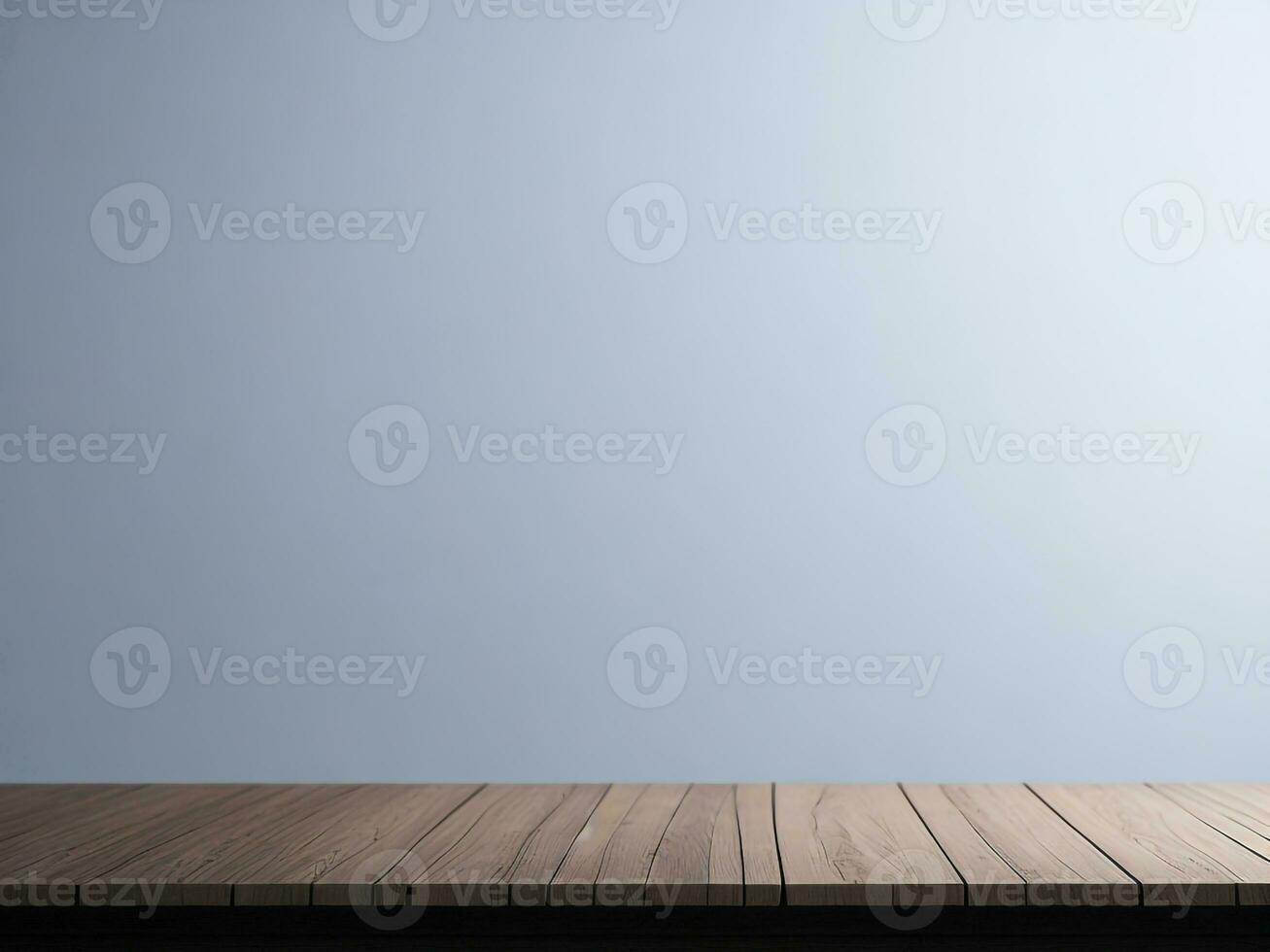 AI generated Empty Wooden table on the White background Close up view. High quality photo