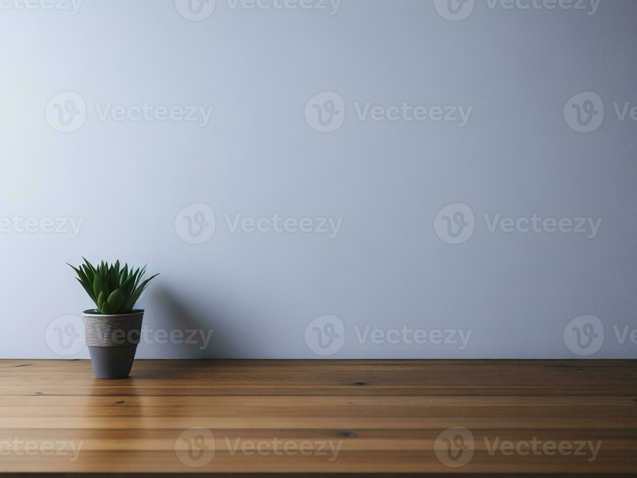 AI generated Empty Wooden table on the White background Close up view. High quality photo