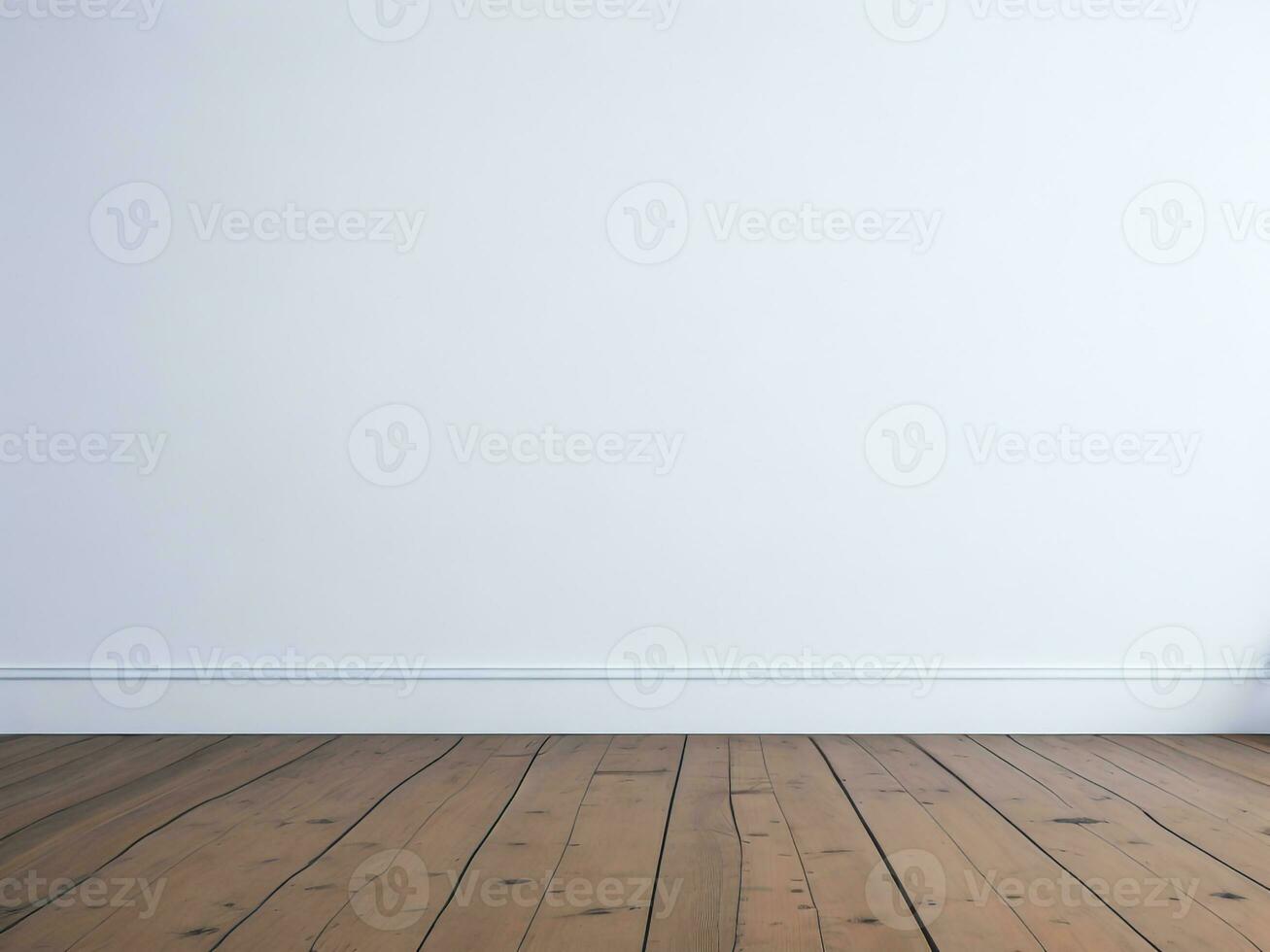 AI generated Empty Wooden table on the White background Close up view. High quality photo