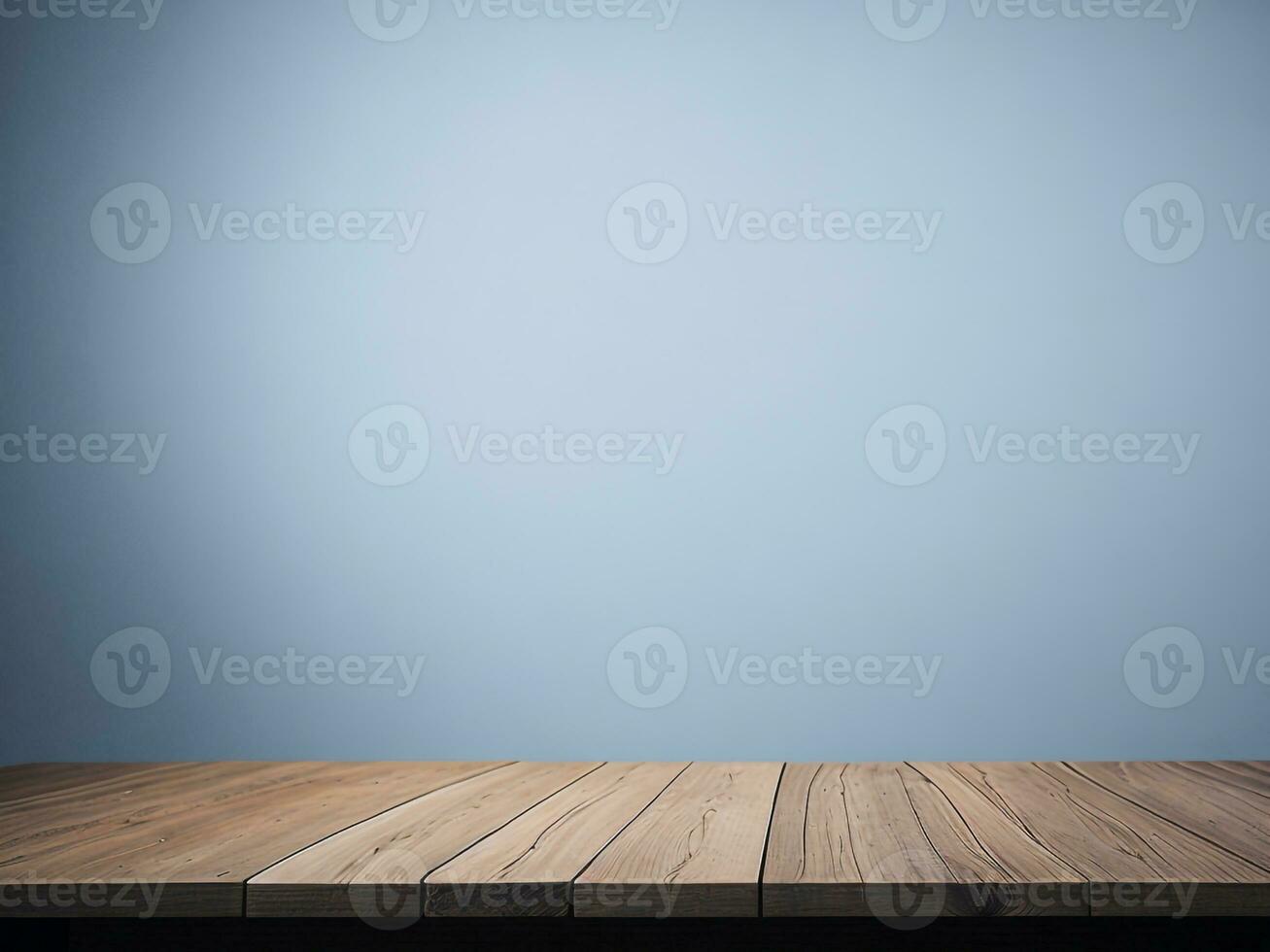 AI generated Empty Wooden table on the White background Close up view. High quality photo