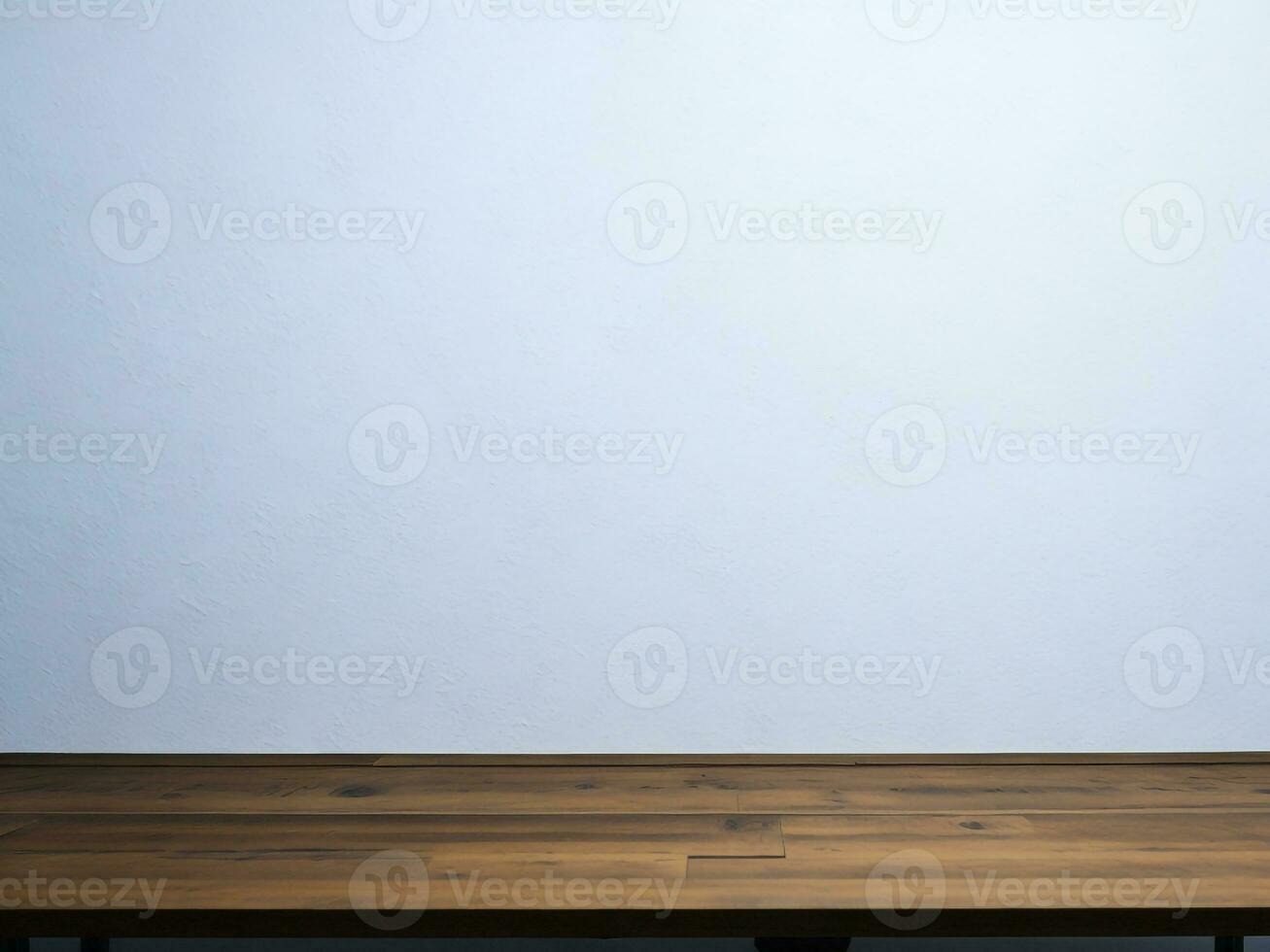 AI generated Empty Wooden table on the White background Close up view. High quality photo