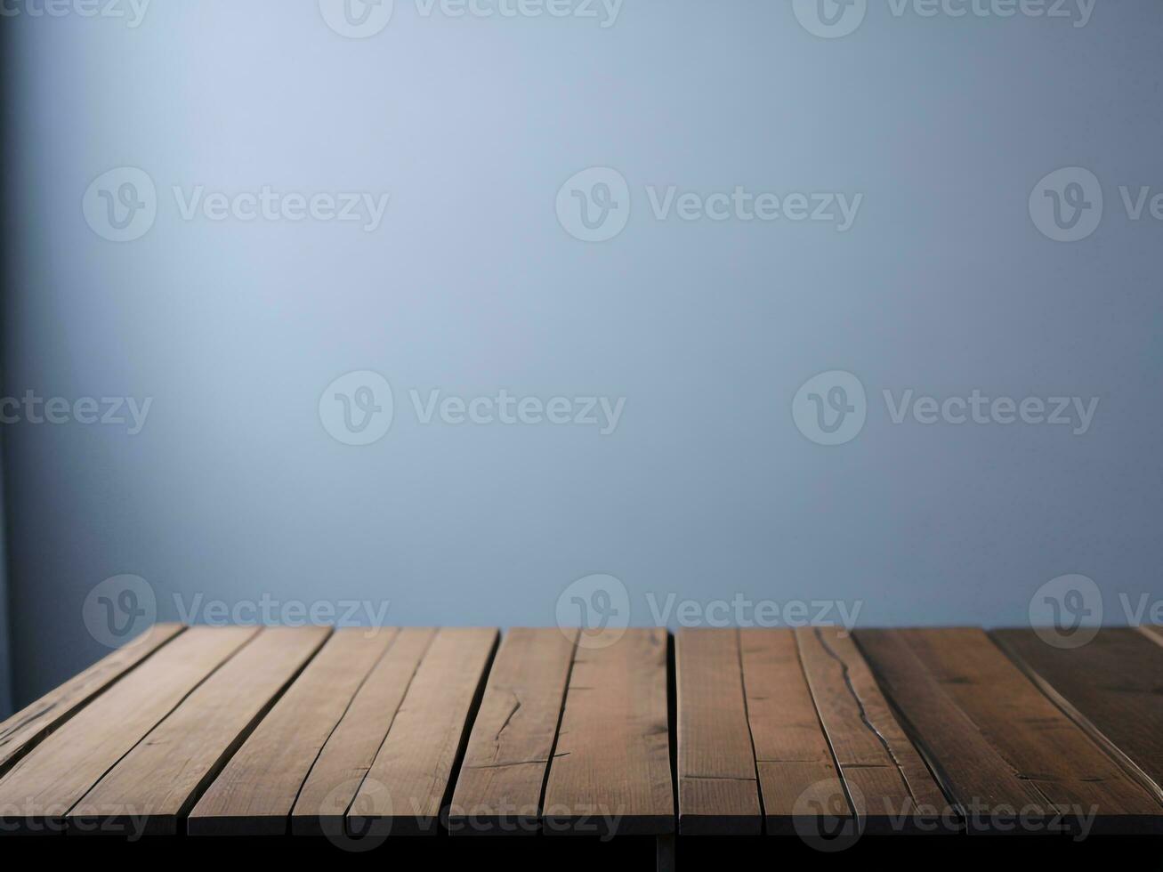 AI generated Empty Wooden table on the White background Close up view. High quality photo