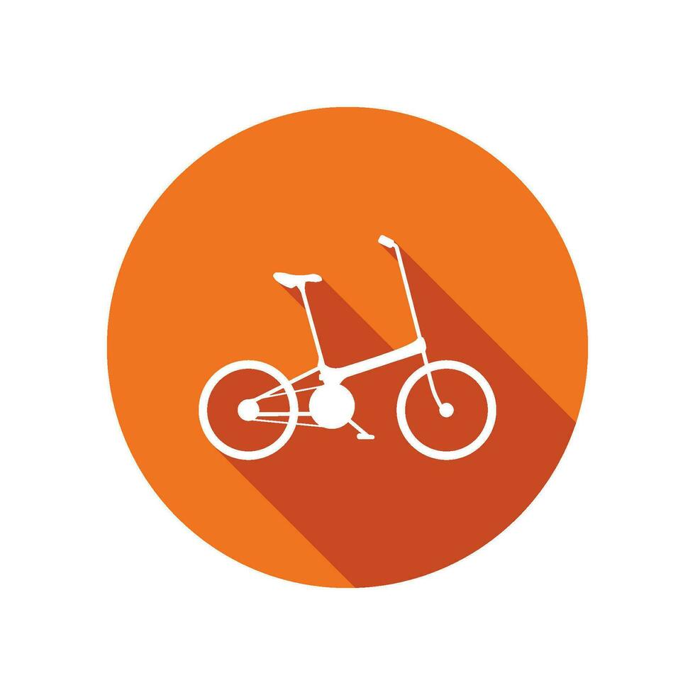 folding bike icon vector