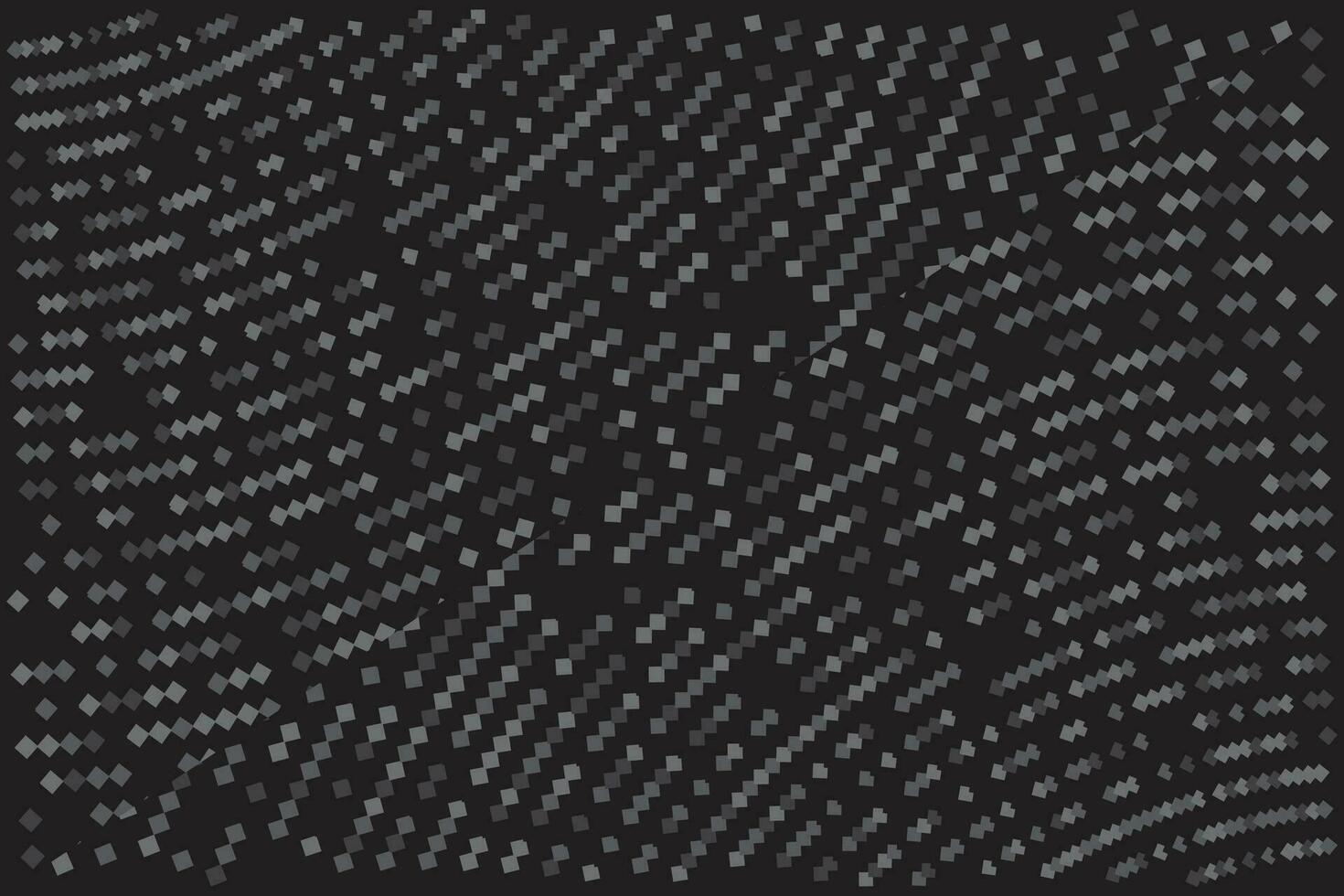 Black halftone dot grain texture pixel pop-art abstract pattern background. vector