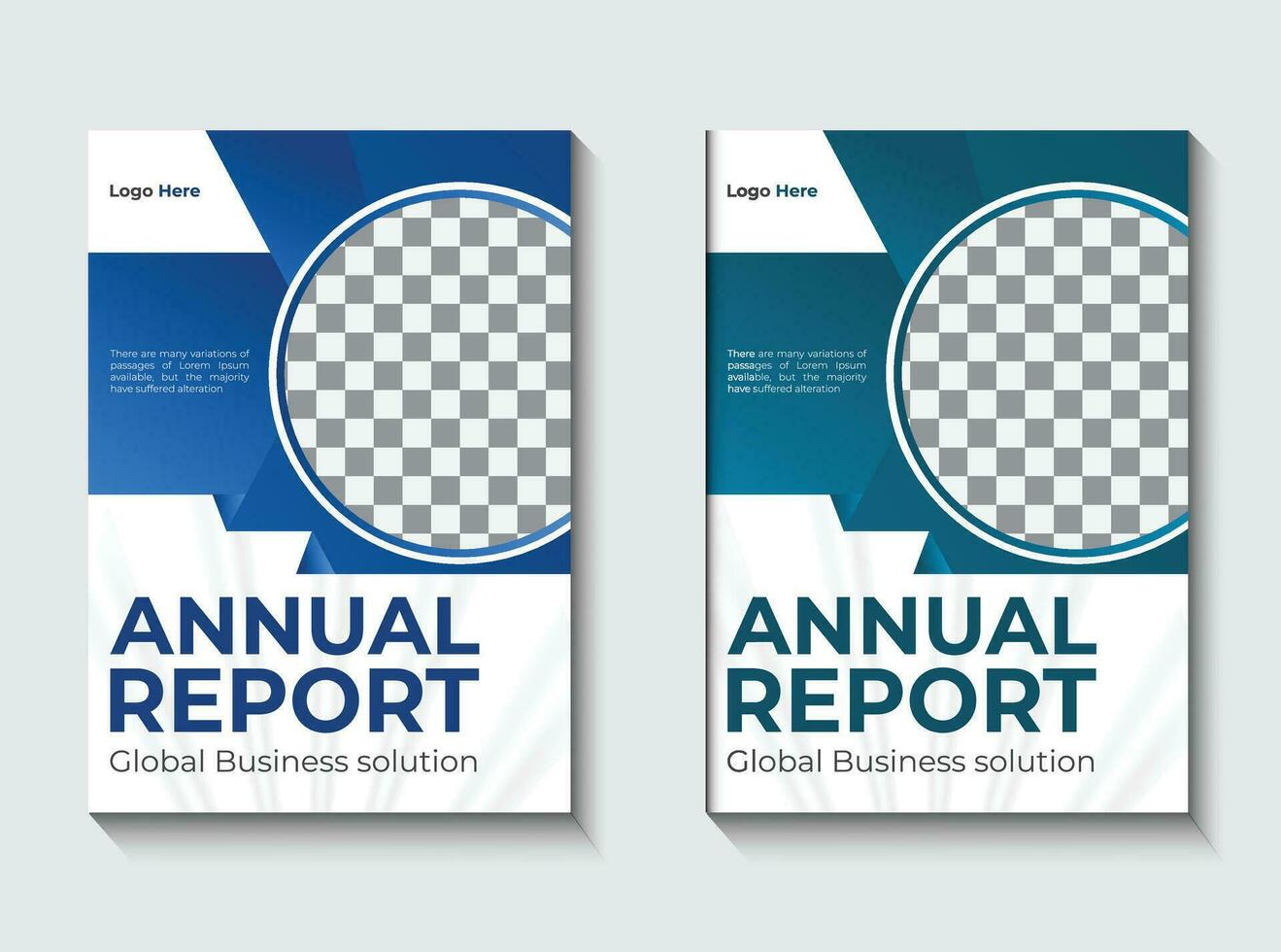 Annual report brochure flyer design template vector, Leaflet, presentation book cover templates. vector