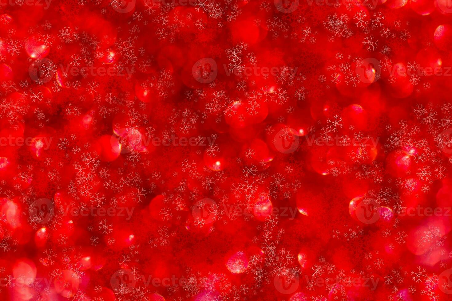 Red Sparkling Glitter bokeh Background. photo