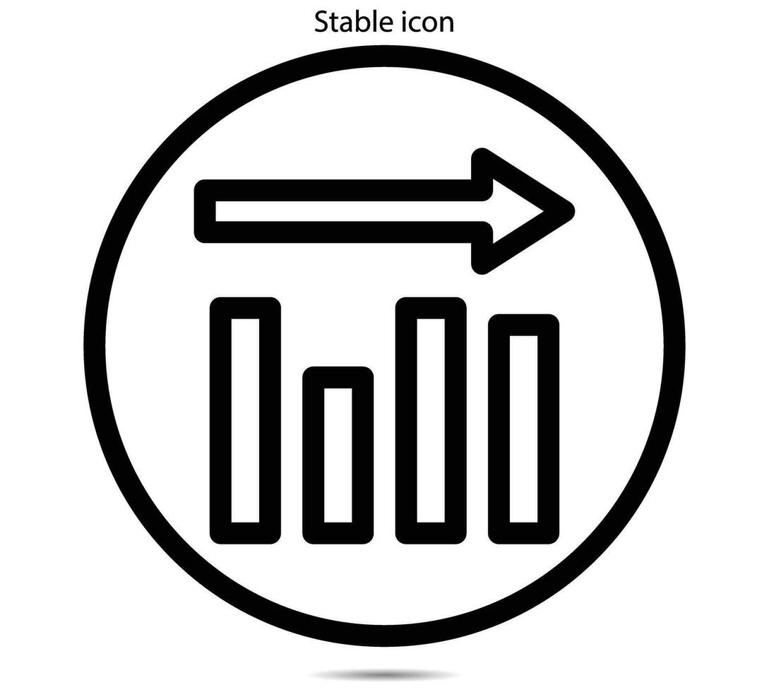 estable icono, vector ilustración