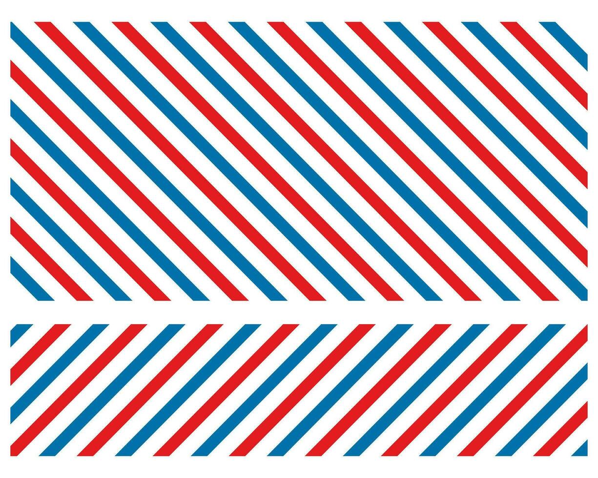 Barbero de colores transatlántico antecedentes. azul rojo vector modelo. diagonal raya modelo