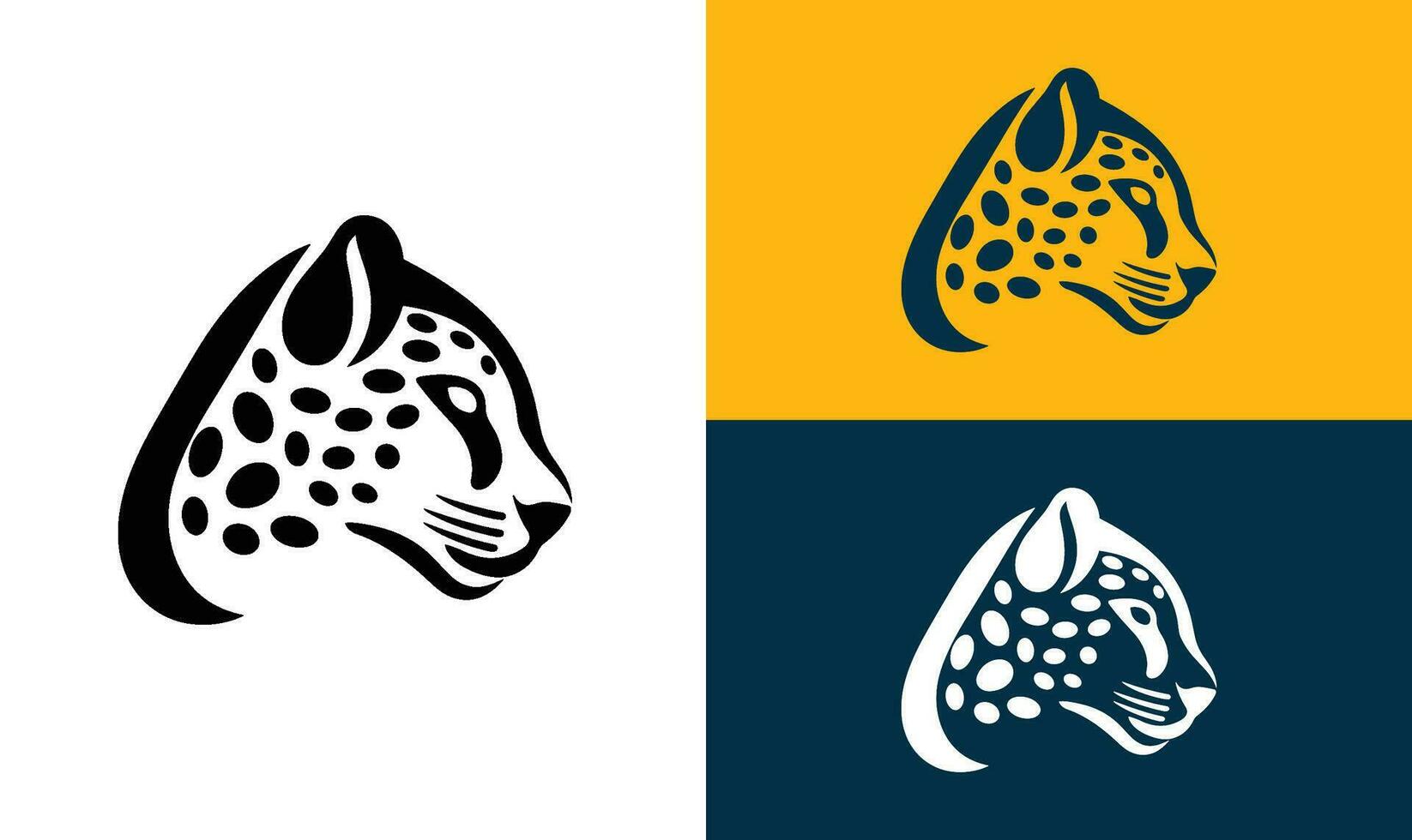 tiger logo, cheetah logo, business logo vector