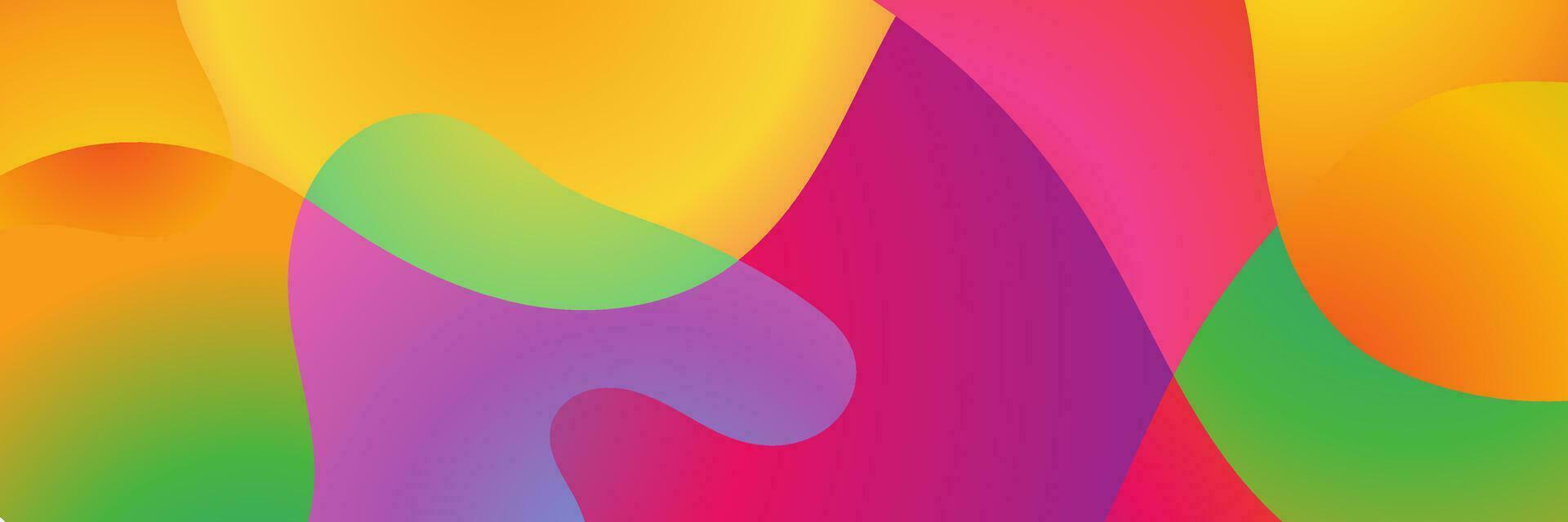 abstract colorful gradient background with wavy lines vector