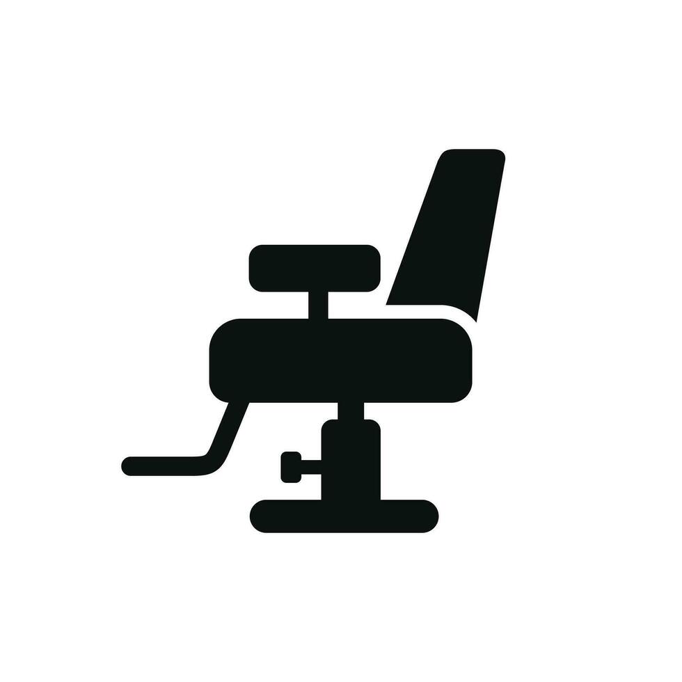 Barber chair icon isolated on white background vector