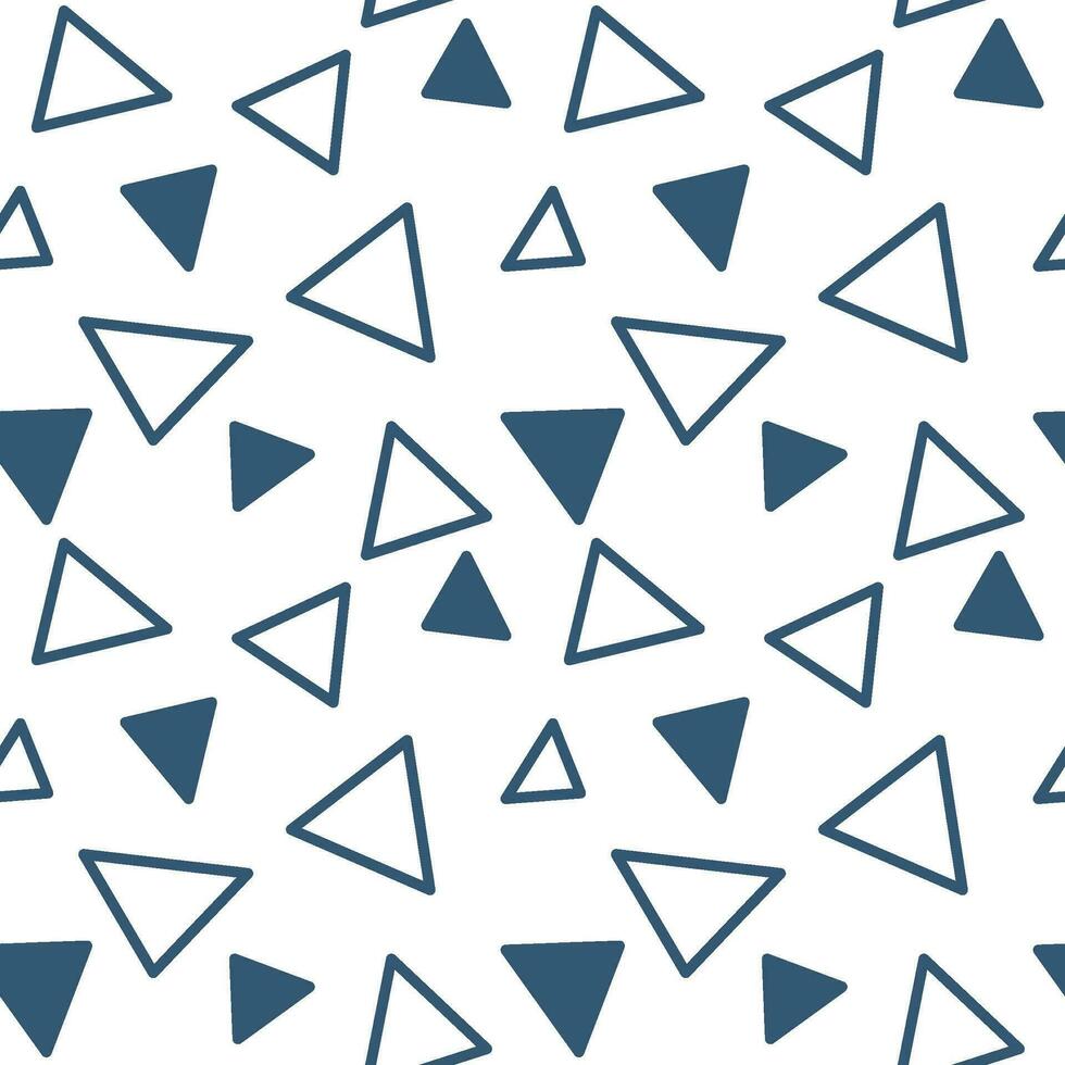 vector triangle seamless pattern. simple geometric texture