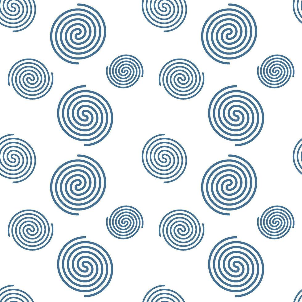 vector spiral seamless pattern. simple geometric texture