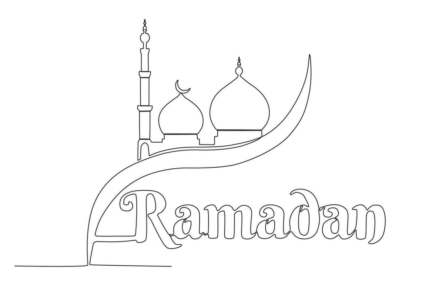 A magnificent mosque vector