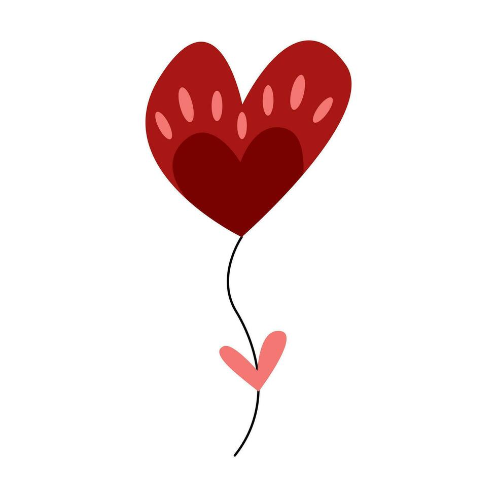 Heart shaped branches and leaves vector