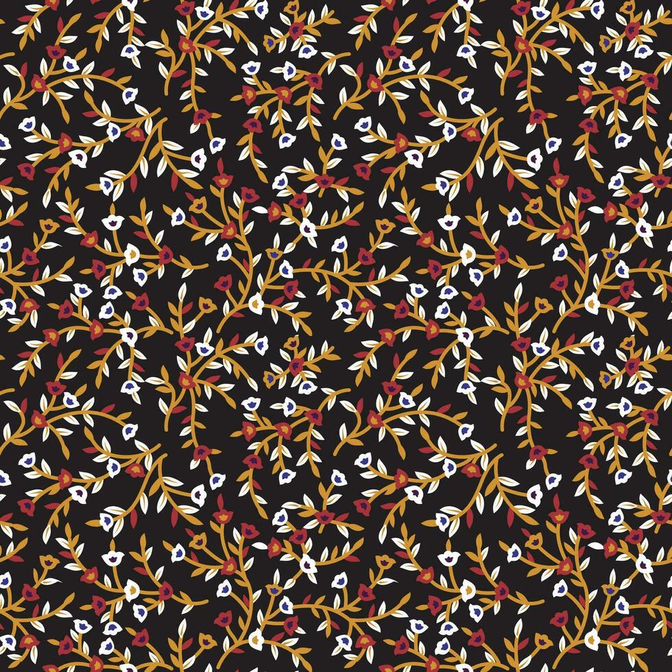 Textile print pattern design , Seamless pattern, floral design vector