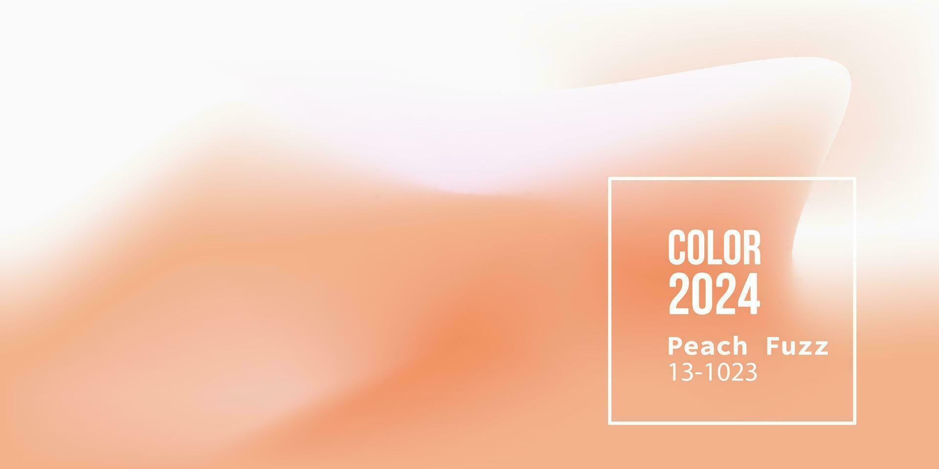 Abstract background in trendy color of the year 2024 Peach Fuzz vector