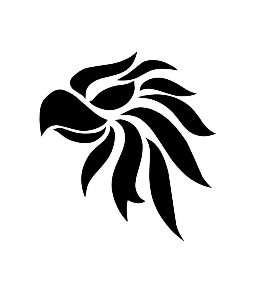 illustration vector graphics of tribal art design eagle head tattoo