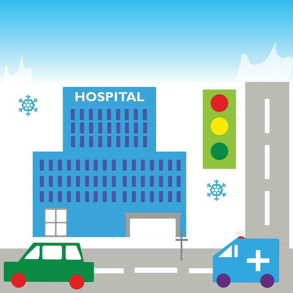 town city background vector illustration