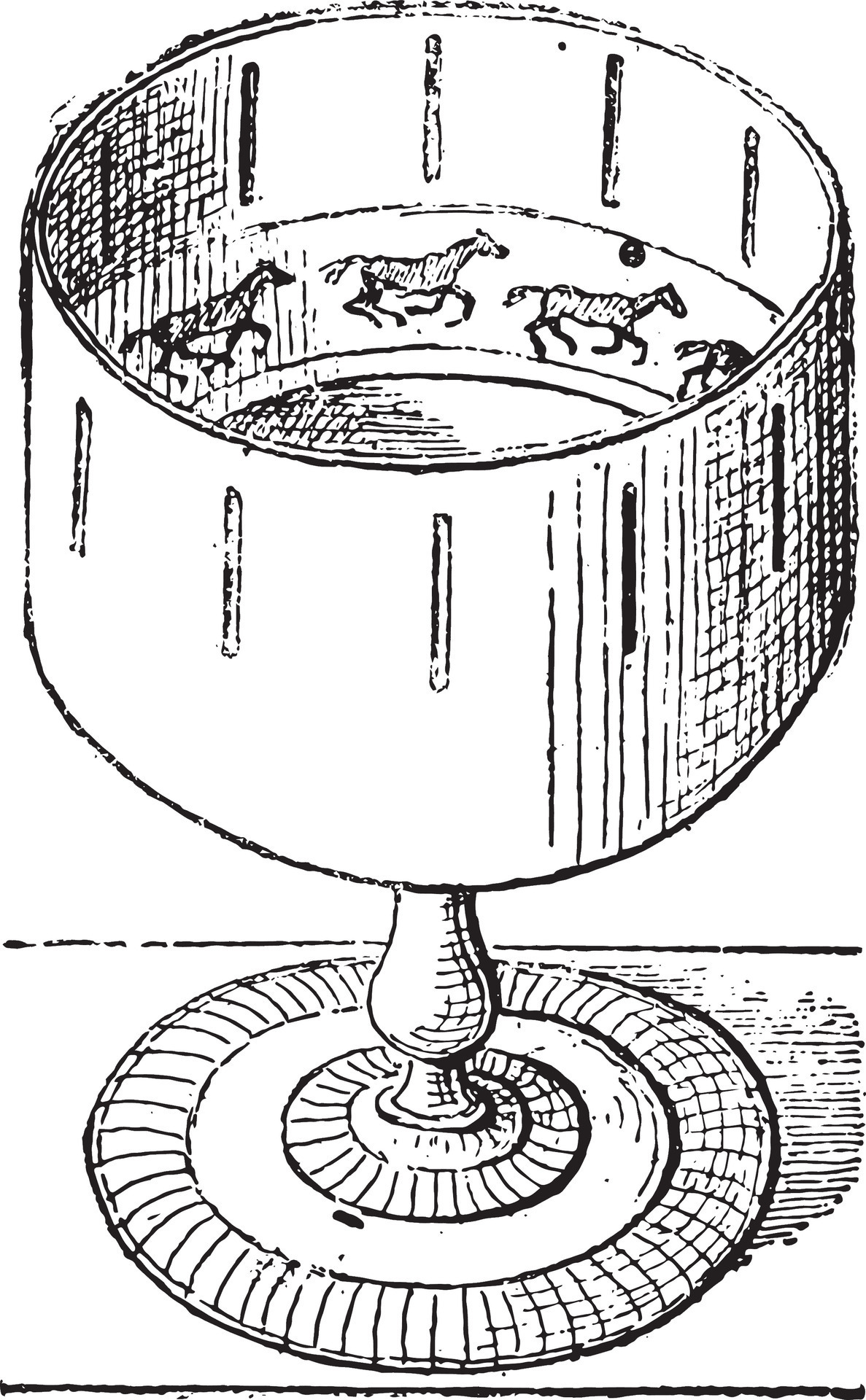 Zoetrope, vintage engraving. 35373127 Vector Art at Vecteezy