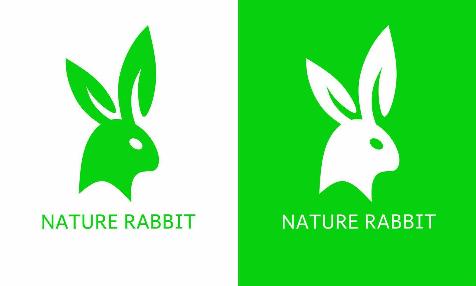 ilustración vector gráficos de modelo logo símbolo Conejo naturaleza