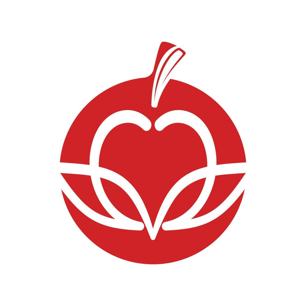 diseño de ilustración de vector de manzana