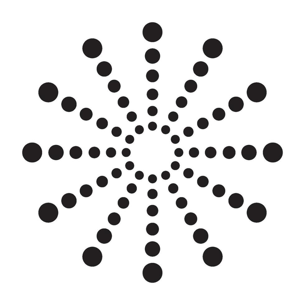 Circular Pattern icon vector