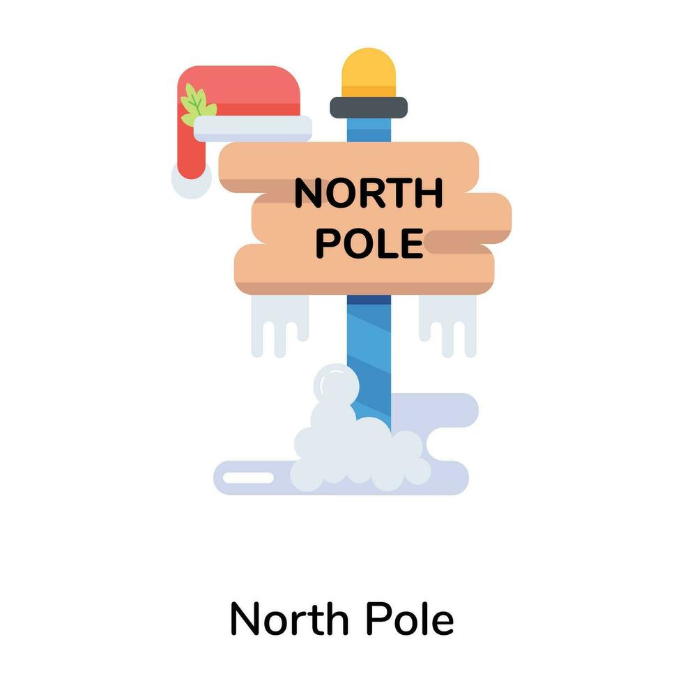 Trendy North Pole vector