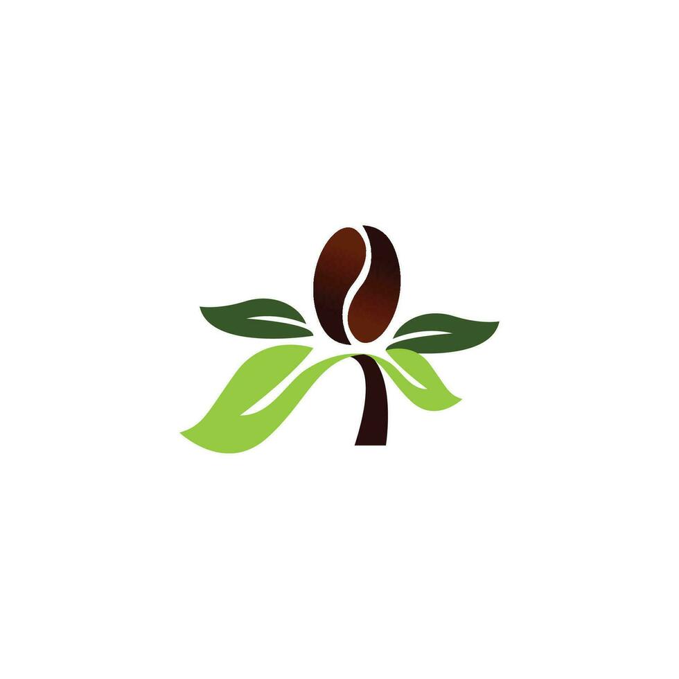 Selected premium Arabica coffee beans, logo illustration design template vector