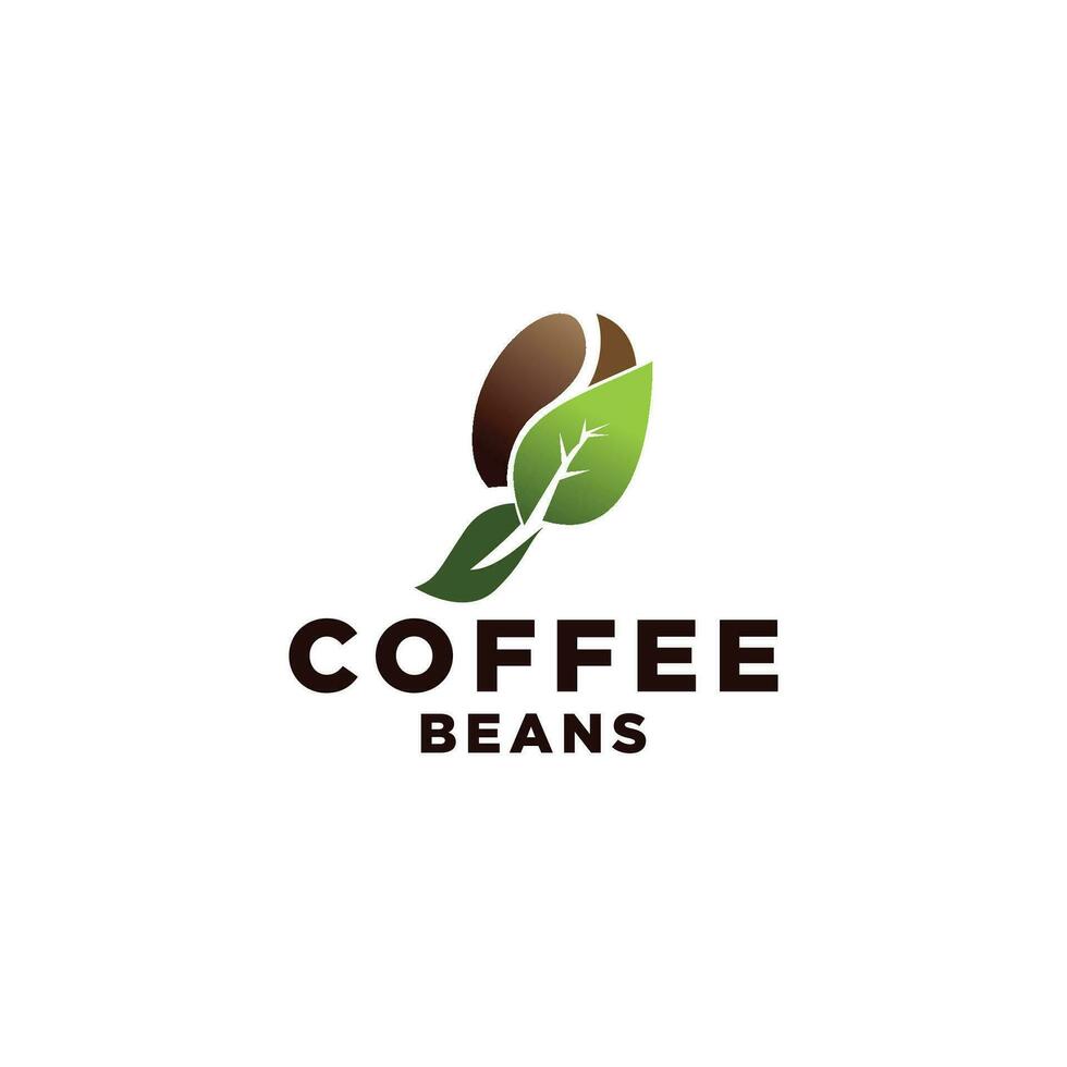 Selected premium Arabica coffee beans, logo illustration design template vector