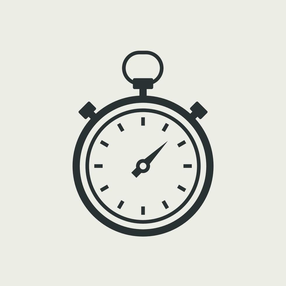 Stopwatch line icon. Timer, training, tracker concept. Vector