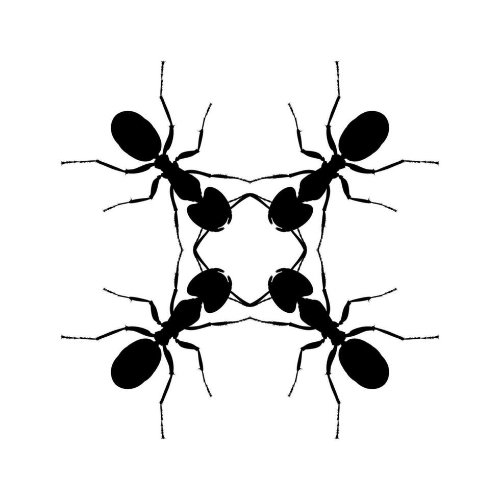 Colony of the Ant Silhouette for Art Illustration, Logo, Pictogram, Website, or Graphic Design Element. Vector Illustration