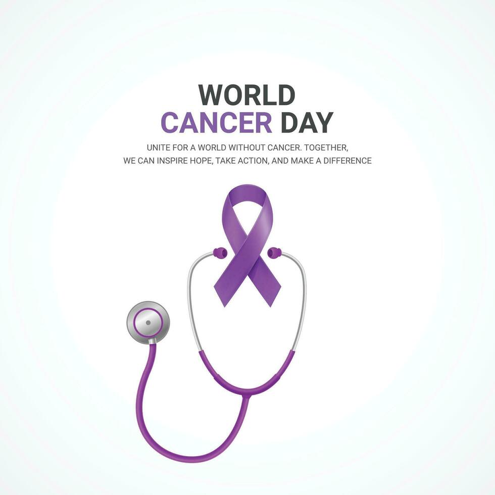 World cancer day creative design for social media post 35374023 Vector