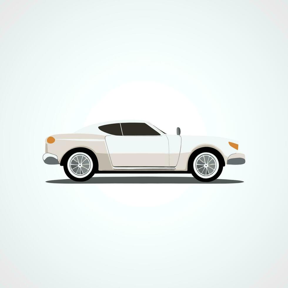 Flat design Hand drawn car illustration vector