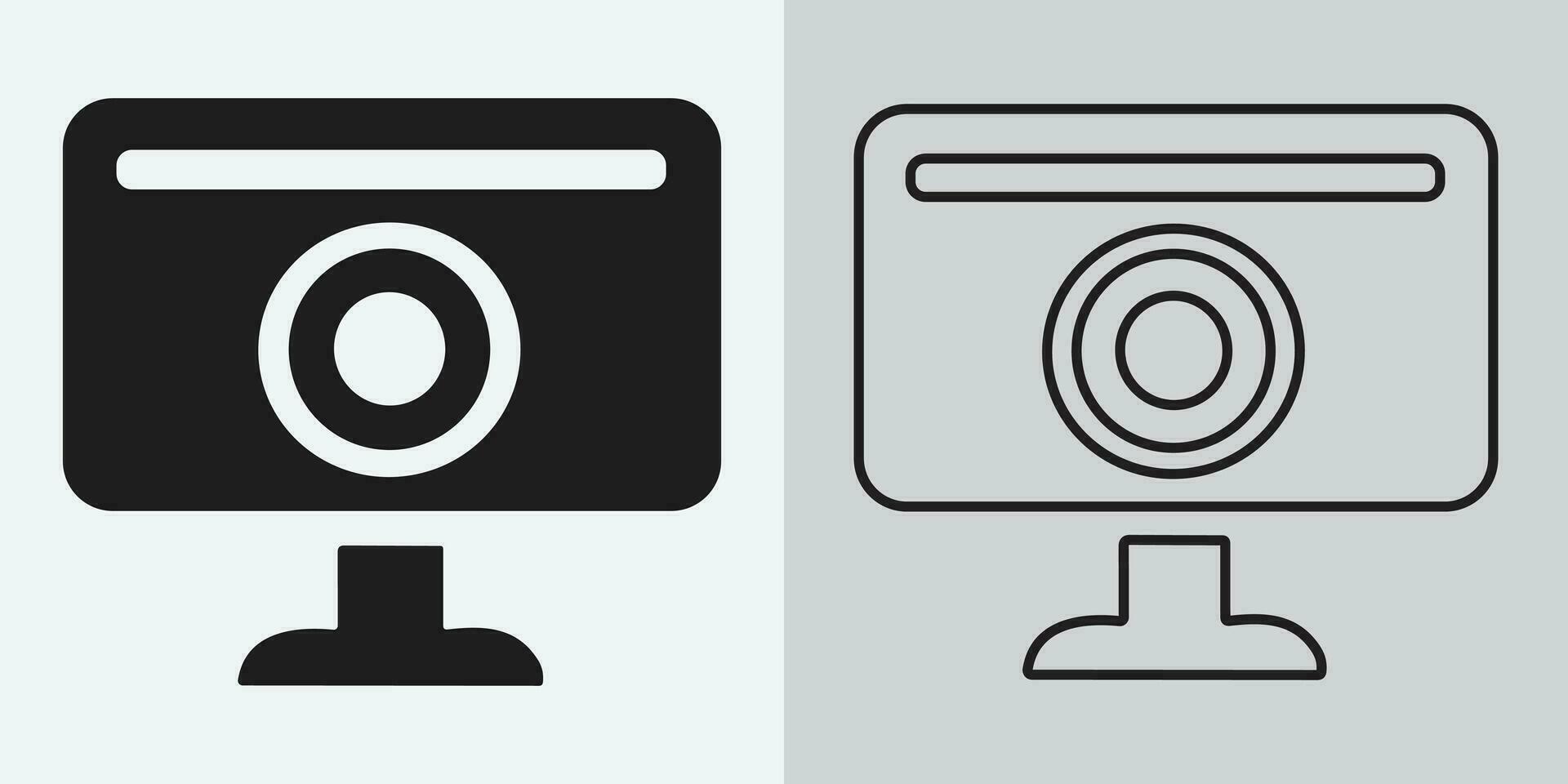 Digital webcam icon design isolated on white background vector