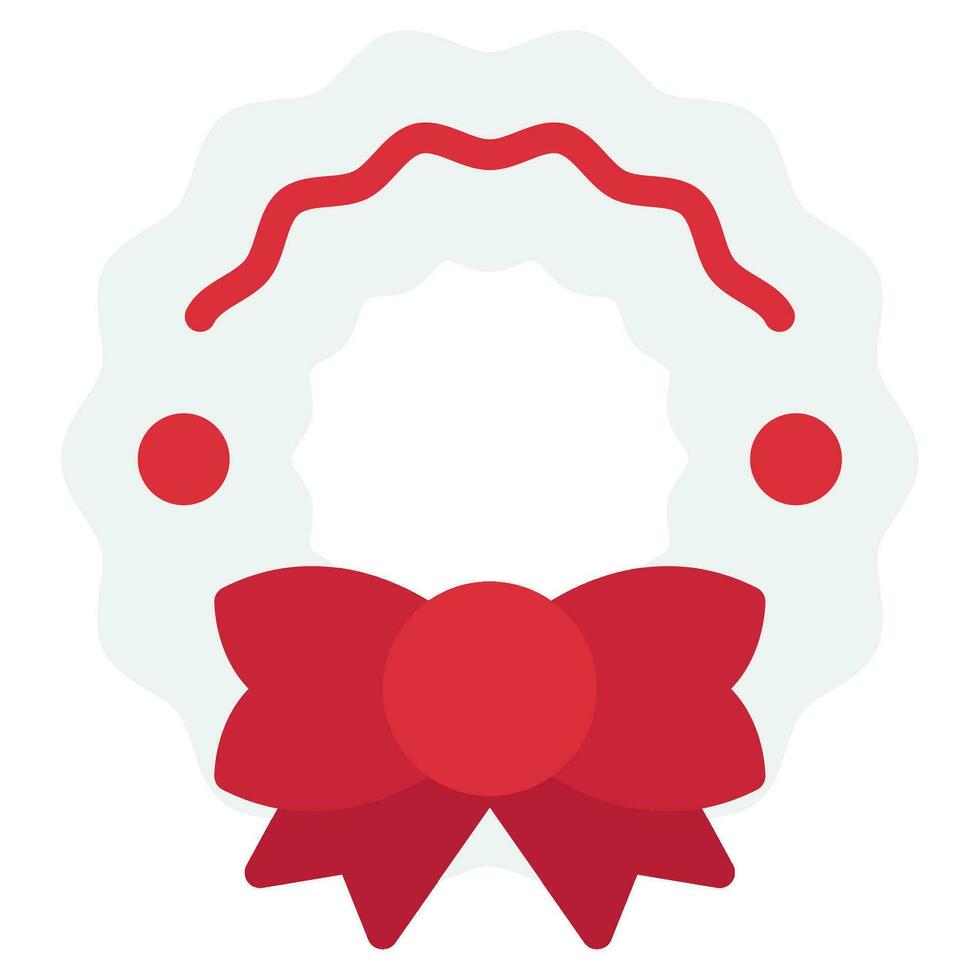 Christmas Wreath Illustration Icons for web, app, infographic, etc vector