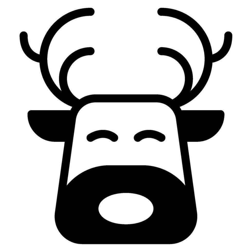 Reindeer Illustration Icons for web, app, infographic, etc vector