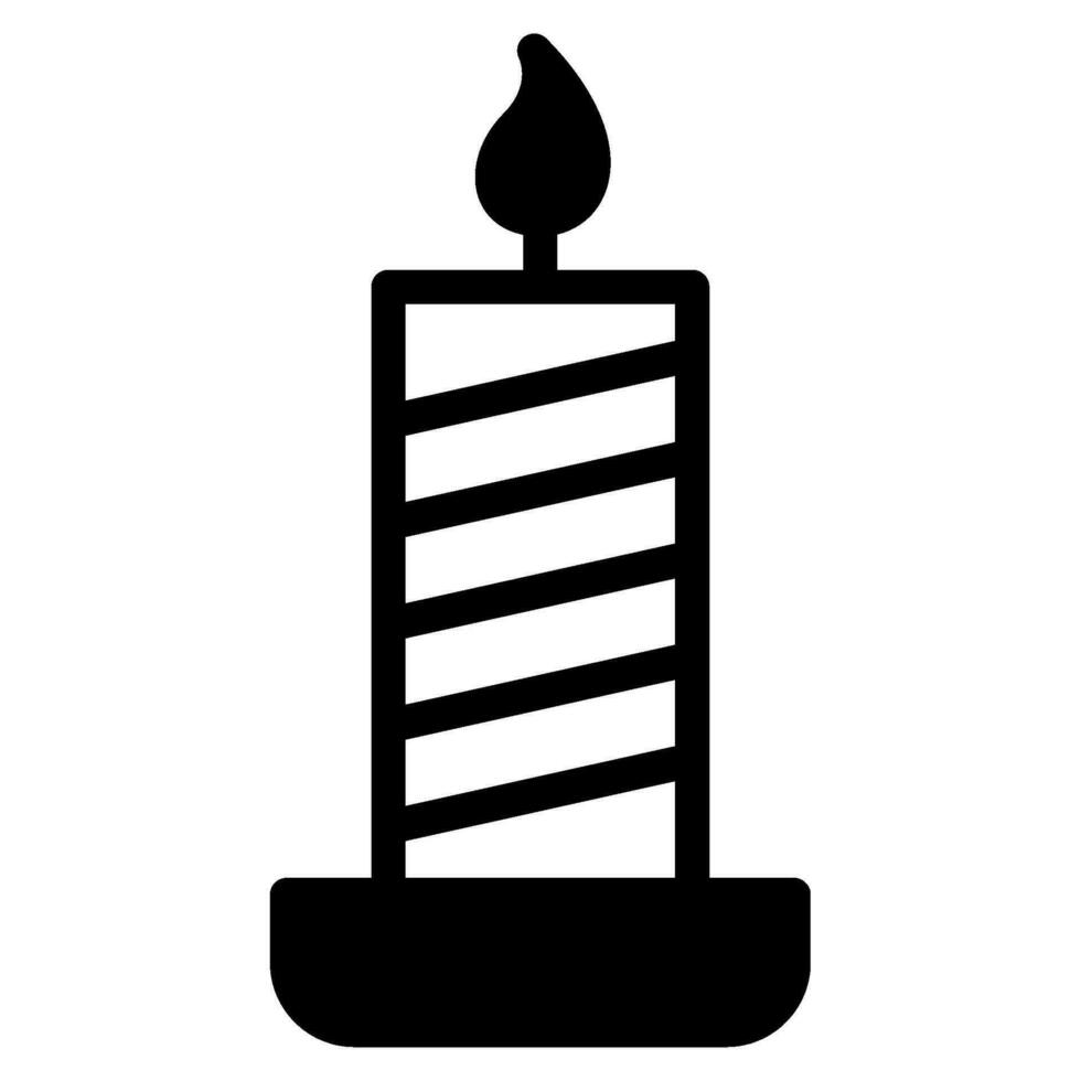Christmas Candle Illustration Icons for web, app, infographic, etc vector