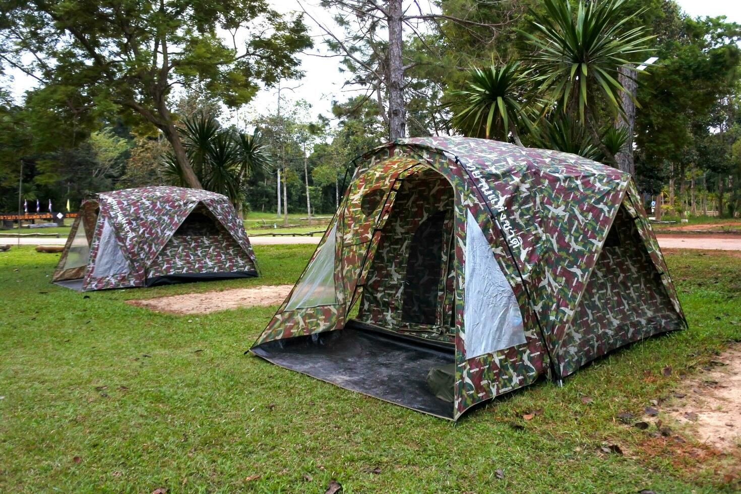 Camping in the Forest Phu Wiang National Park, Khon Kaen , Thailand photo